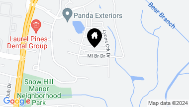 Map of 1716 Mill Branch Dr, Laurel MD, 20708
