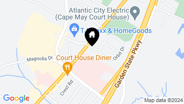 Map of 5 Orbit Drive, Cape May Court House NJ, 08210