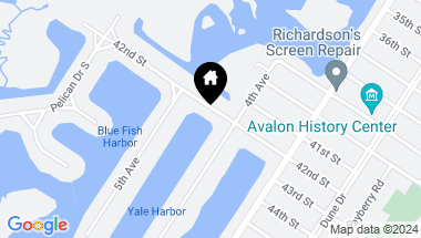 Map of 412 42nd Street, Avalon NJ, 08202