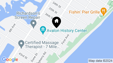 Map of 178 37th Street, Avalon NJ, 08202