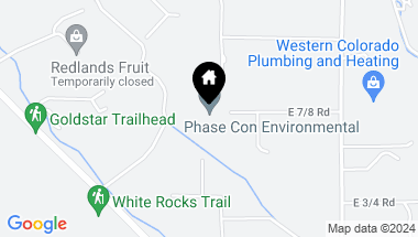 Map of 593 19 3/4 Road, Grand Junction CO, 81507