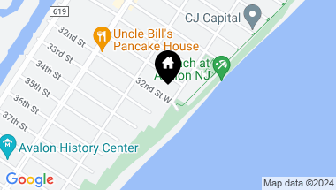 Map of 5 W 32nd Street, Avalon NJ, 08202