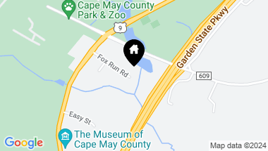 Map of 14 Fox Run Road, Cape May Court House NJ, 08210-1602