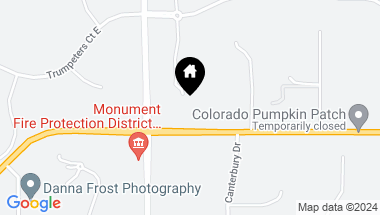 Map of 19404 Hilltop Pines Path, Monument CO, 80132