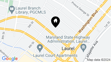 Map of 505 Fairlawn Ave, Laurel MD, 20707