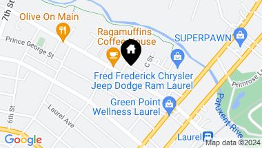 Map of 363 Main St, Laurel MD, 20707