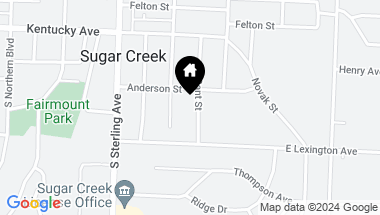 Map of 208 S Gant Street, Sugar Creek MO, 64054