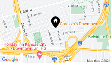 Map of 538 Harrison Street, Kansas City MO, 64106