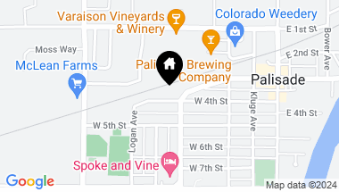 Map of 420 W 4th Street, Palisade CO, 81526