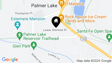 Map of 89 Lower Glenway Street, Palmer Lake CO, 80133