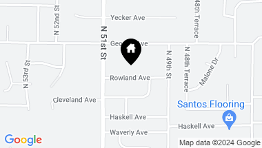 Map of 5012 Rowland Avenue, Kansas City KS, 66104