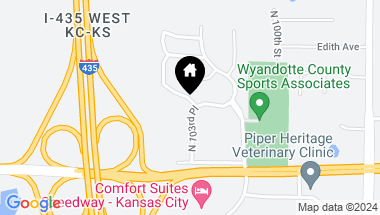 Map of 3252 N 103rd Place, Kansas City KS, 66109