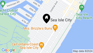 Map of 128 E 46th Street Unit: East, Sea Isle City NJ, 08243