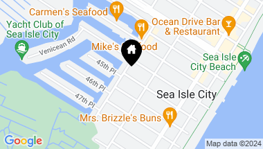 Map of 229 45th Street Unit: East, Sea Isle City NJ, 08243
