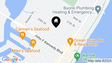 Map of 218 39th Street Unit: East Unit, Sea Isle City NJ, 08243