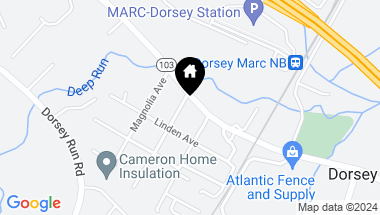 Map of 6940 Dorsey Rd, Elkridge MD, 21075