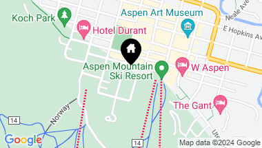 Map of 400 E Dean Street, Unit #36 51/52, Aspen CO, 81611