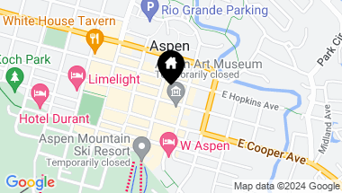 Map of 616 E Hyman Avenue, Aspen CO, 81611