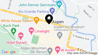Map of 000 00000, Aspen CO, 81611