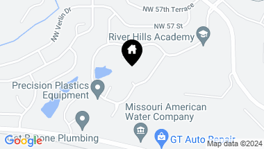 Map of 10511 River Hills Drive, Parkville MO, 64152