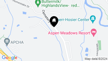 Map of 1220 Alta Vista Drive, Aspen CO, 81611