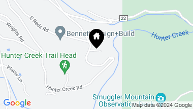 Map of 746 Hunter Creek Road, Aspen CO, 81611