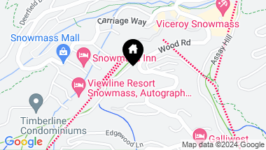 Map of 411 Wood Road, #5, Snowmass Village CO, 81615