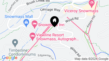 Map of 411 Wood Road, #1, Snowmass Village CO, 81615