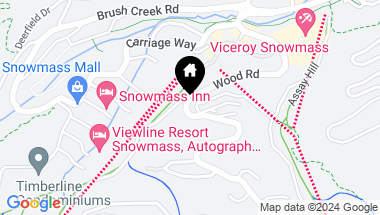 Map of 400 Wood Road, A-1301, Snowmass Village CO, 81615