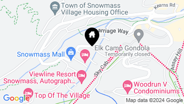Map of 65 CAMPGROUND Lane, Unit 82, Snowmass Village CO, 81615