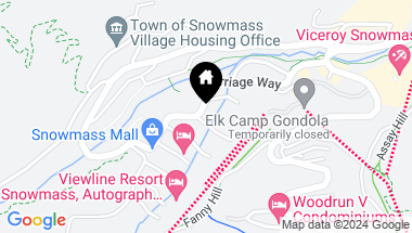 Map of 300 Carriage Way, Unit 504, Snowmass Village CO, 81615