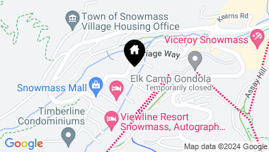 Map of 300 Carriage Way, Unit 615, Snowmass Village CO, 81615