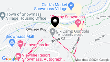 Map of 119 Wood Road, 409, Snowmass Village CO, 81615