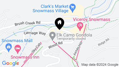 Map of 45 Wood Road, 602, Snowmass Village CO, 81615