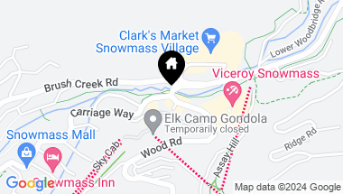Map of 119 Wood Road, 405, Snowmass Village CO, 81615