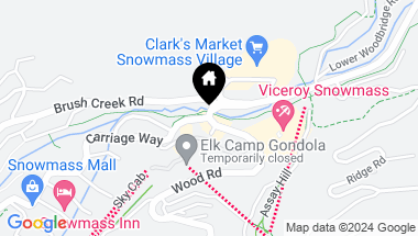 Map of 119 Wood Road, 606, Snowmass Village CO, 81615
