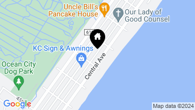 Map of 4126 Central Ave Unit: 2nd floor, Ocean City NJ, 08226