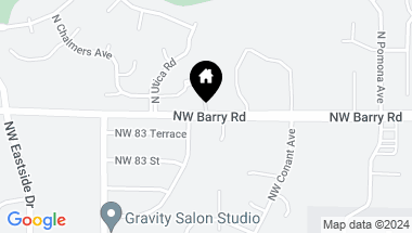 Map of NW Barry Road, Kansas City MO, 64153