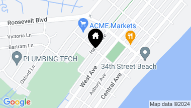 Map of 204 35th Street #1, Ocean City NJ, 08226