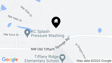 Map of Old Tiffany Springs Road, Kansas City MO, 64154