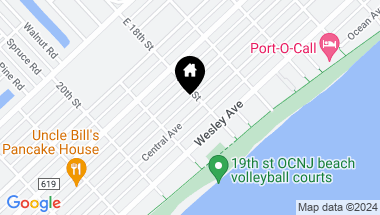 Map of 1808 Central Ave, Ocean City NJ, 08226