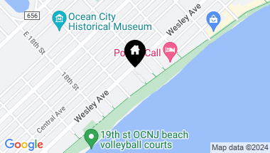Map of 1619 Wesley Avenue Unit: A#1, Ocean City NJ, 08226