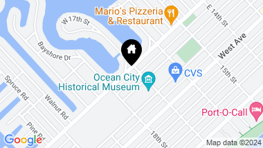 Map of 1707 Bay Ave, Ocean City NJ, 08226