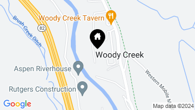 Map of 260 Liberty Lane, Woody Creek CO, 81656