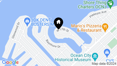 Map of 349 W 17th Street, Ocean City NJ, 08226