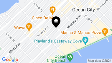 Map of 1109 Central Ave #Unit 1, Ocean City NJ, 08226