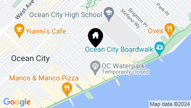 Map of 839 7th Street, Ocean City NJ, 08226