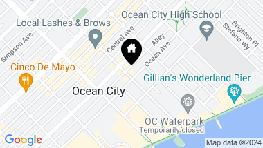 Map of 617 E 8th St, Ocean City NJ, 08226