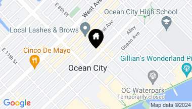 Map of 834 Wesley Ave #2nd Floor, Ocean City NJ, 08226