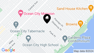 Map of 817 Park Place Unit: B, Ocean City NJ, 08226
